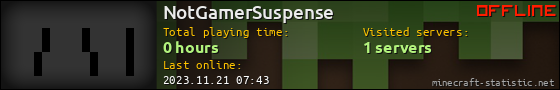 NotGamerSuspense userbar 560x90