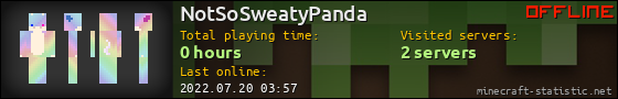 NotSoSweatyPanda userbar 560x90