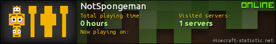 NotSpongeman userbar 560x90