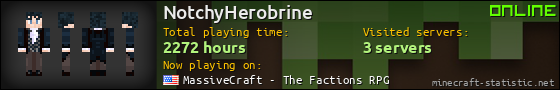 NotchyHerobrine userbar 560x90