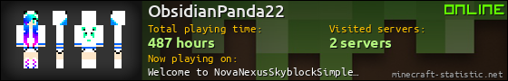 ObsidianPanda22 userbar 560x90