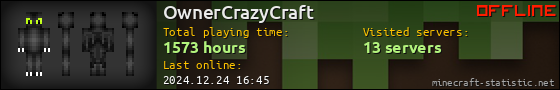 OwnerCrazyCraft userbar 560x90