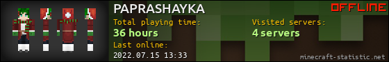 PAPRASHAYKA userbar 560x90