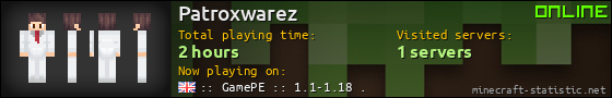 Patroxwarez userbar 560x90