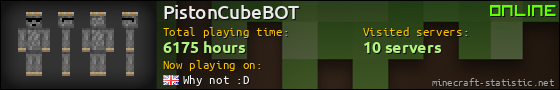 PistonCubeBOT userbar 560x90