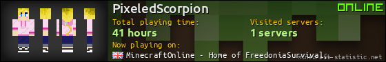 PixeledScorpion userbar 560x90