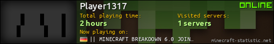 Player1317 userbar 560x90