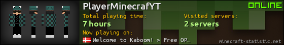 PlayerMinecrafYT userbar 560x90