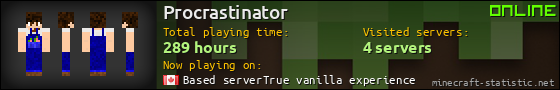 Procrastinator userbar 560x90