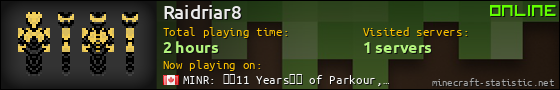 Raidriar8 userbar 560x90