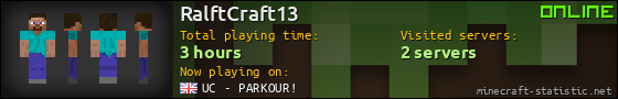 RalftCraft13 userbar 560x90