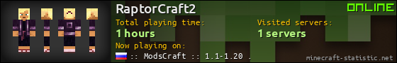RaptorCraft2 userbar 560x90