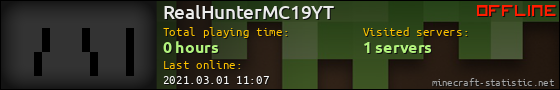 RealHunterMC19YT userbar 560x90