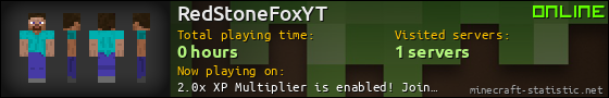 RedStoneFoxYT userbar 560x90