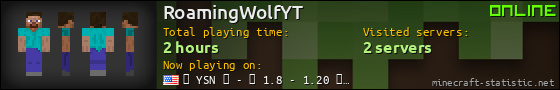 RoamingWolfYT userbar 560x90