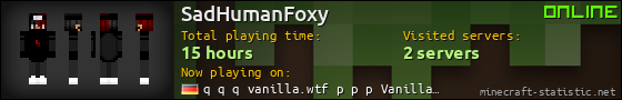 SadHumanFoxy userbar 560x90