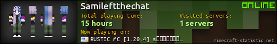 Samileftthechat userbar 560x90