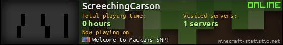 ScreechingCarson userbar 560x90