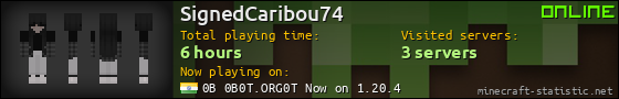 SignedCaribou74 userbar 560x90