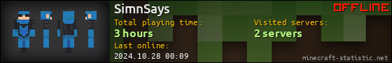 SimnSays userbar 560x90