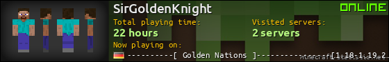 SirGoldenKnight userbar 560x90