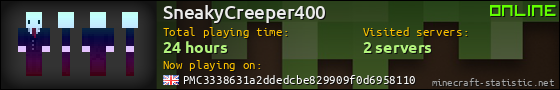 SneakyCreeper400 userbar 560x90