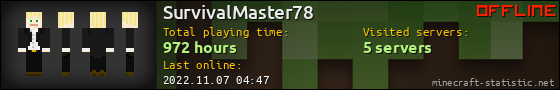 SurvivalMaster78 userbar 560x90