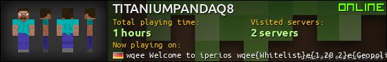 TITANIUMPANDAQ8 userbar 560x90