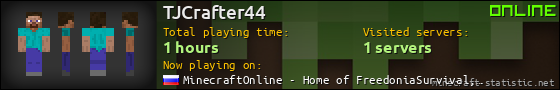 TJCrafter44 userbar 560x90