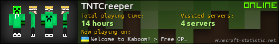 TNTCreeper userbar 560x90