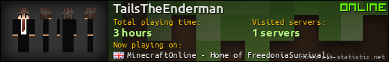 TailsTheEnderman userbar 560x90