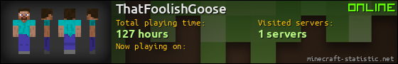 ThatFoolishGoose userbar 560x90