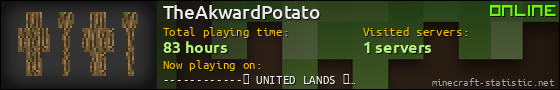 TheAkwardPotato userbar 560x90