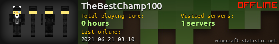 TheBestChamp100 userbar 560x90