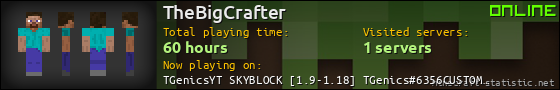 TheBigCrafter userbar 560x90