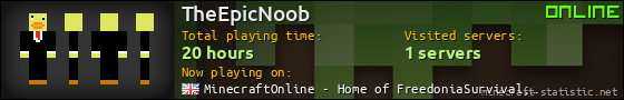 TheEpicNoob userbar 560x90