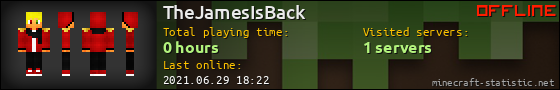 TheJamesIsBack userbar 560x90