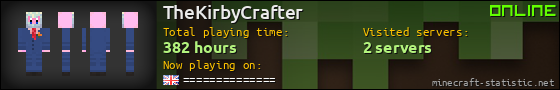 TheKirbyCrafter userbar 560x90