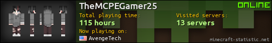 TheMCPEGamer25 userbar 560x90