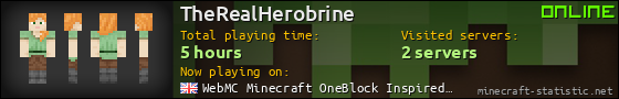 TheRealHerobrine userbar 560x90