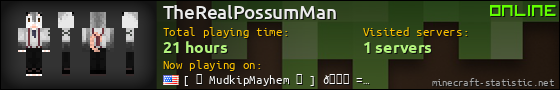 TheRealPossumMan userbar 560x90