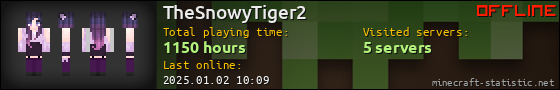 TheSnowyTiger2 userbar 560x90