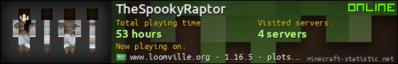 TheSpookyRaptor userbar 560x90