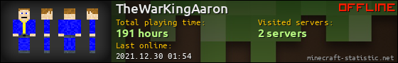 TheWarKingAaron userbar 560x90