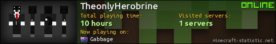 TheonlyHerobrine userbar 560x90