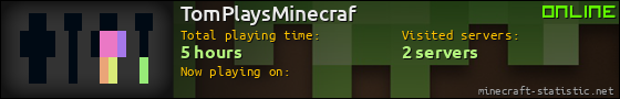 TomPlaysMinecraf userbar 560x90