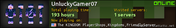 UnluckyGamer07 userbar 560x90