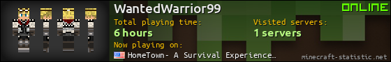 WantedWarrior99 userbar 560x90