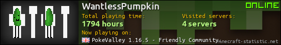 WantlessPumpkin userbar 560x90