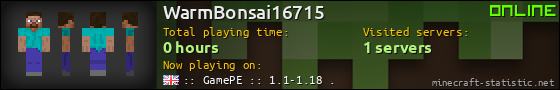 WarmBonsai16715 userbar 560x90